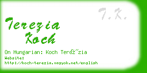 terezia koch business card